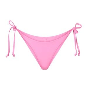 XS PINK SKIMS DIPPED TIE BIKINI BOTTOMS
